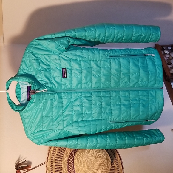 Patagonia Micro Puff XS Coat Mint Teal Blue Green - Picture 9 of 9